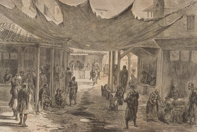 De Agora, Athene, in de jaren 1860 door French School